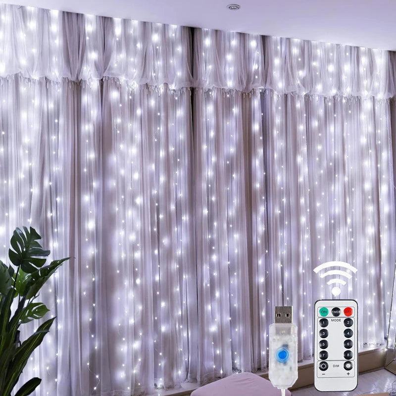 LED Lights Fairy String Curtain Light