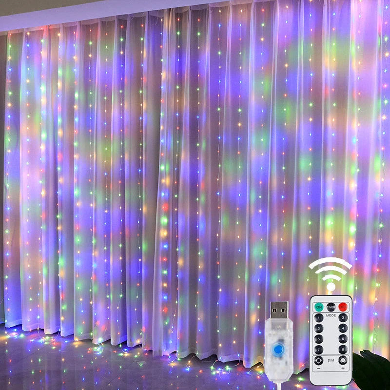LED Lights Fairy String Curtain Light
