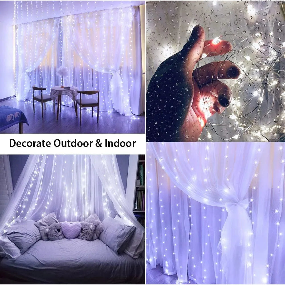 LED Lights Fairy String Curtain Light