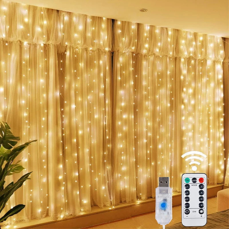 LED Lights Fairy String Curtain Lights