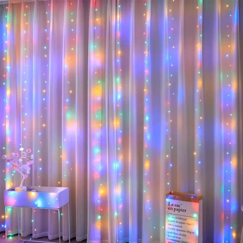 LED Lights Fairy String Curtain Light